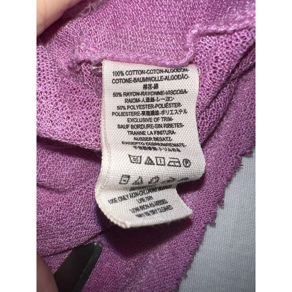 Free People We The Free Blouse Women’s SZ PS Washed Berry Button Down Tunic - Picture 4 of 6